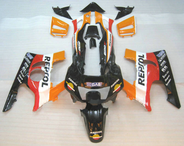 REPSOL orange black Fairing kit for HONDA CBR600F3 97 98 CBR600 F3 1997 1998 CBR 600F3 Fairings set+7gifts