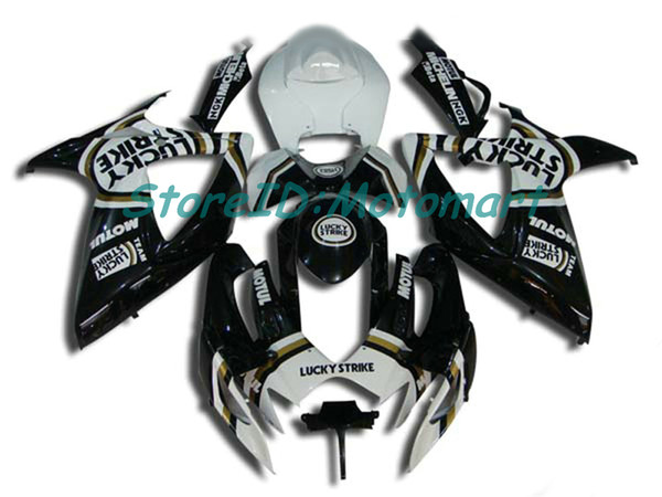 ABS Fairing set for SUZUKI GSXR600 750 2006 2007 GSXR 600 GSXR 750 K6 06 07 gloss black Fairings kit gifts Sp08