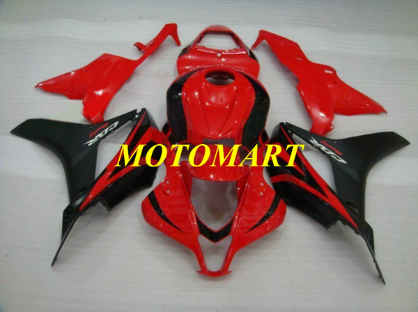 Motorcycle Fairing kit for HONDA CBR600RR F5 07 08 CBR600 RR CBR 600RR 2007 2008 black hot red Fairings set+gifts HC06