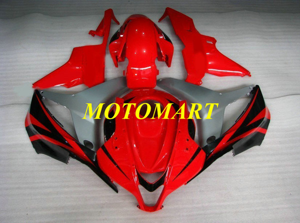 Motorcycle Fairing kit for HONDA CBR600RR F5 07 08 CBR600 RR CBR 600RR 2007 2008 ABS red silver black Fairings set+gifts HC01