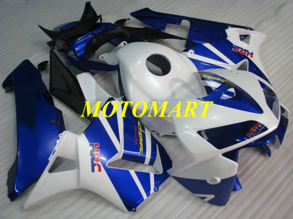 Motorcycle Fairing kit for HONDA CBR600RR F5 05 06 CBR600 RR CBR 600RR 2005 2006 ABS Cool white blue Fairings set+gifts HB22