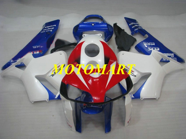 Motorcycle Fairing kit for HONDA CBR600RR F5 05 06 CBR600 RR CBR 600RR 2005 2006 ABS Red white blue Fairings set+gifts HB21