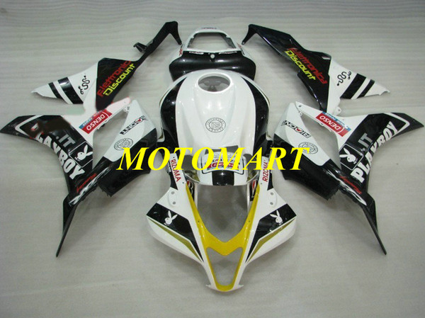 Motorcycle Fairing kit for HONDA CBR600RR F5 07 08 CBR600 RR CBR 600RR 2007 2008 ABS White black Fairings set+gifts HC09