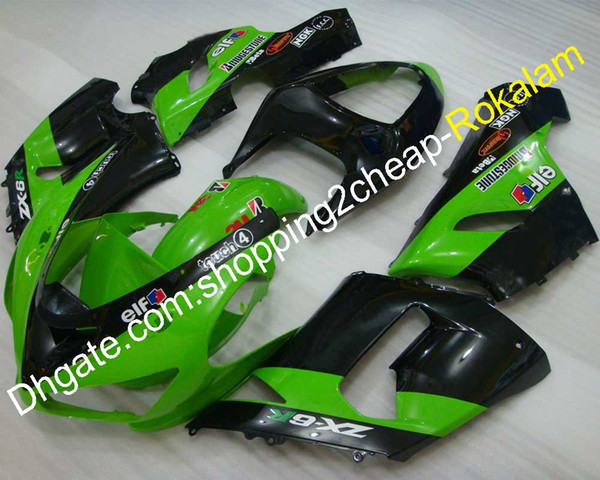 Fairings For Kawasaki ZX-6R Ninja 636 2005 2006 ZX 6R ZX6R 05 06 Popular Fairing Set (Injection molding)