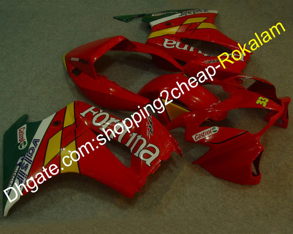 Red Cowling For Honda Fairing Parts VFR800 02 03 04 05 06 07 08 12 VFR 800 2002-2012 Motorbike Fairings Kit (Injection molding)