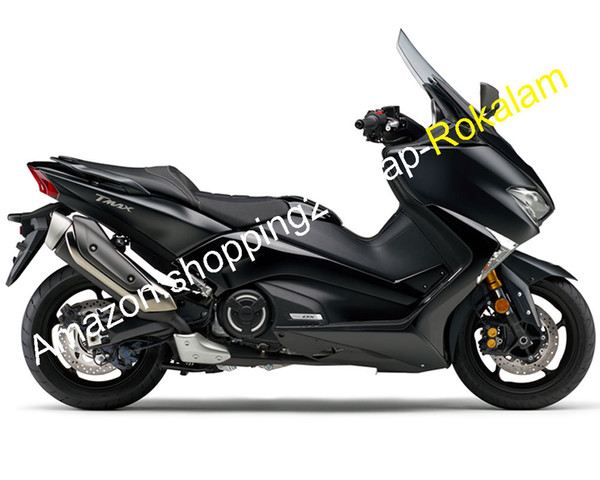 For Yamaha TMAX530 17 18 TMAX 530 T MAX 530 2017 2018 Gloss Black + Matte Black Sportbike Fairing (Injection molding)