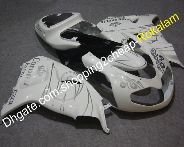 TL 1000 R Popular Fairings For Suzuki Motorcycle Fit TL1000R 1998 1999 2000 2001 2002 2003 Corona White Body Fairing Set (Injection molding)