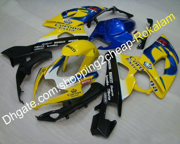 For Suzuki Cowling 2005 2006 GSXR1000 GSX-R1000 GSXR 1000 K5 05 06 Yellow Black Blue ABS Bodywork Motorcycle Fairing Kit (Injection molding)