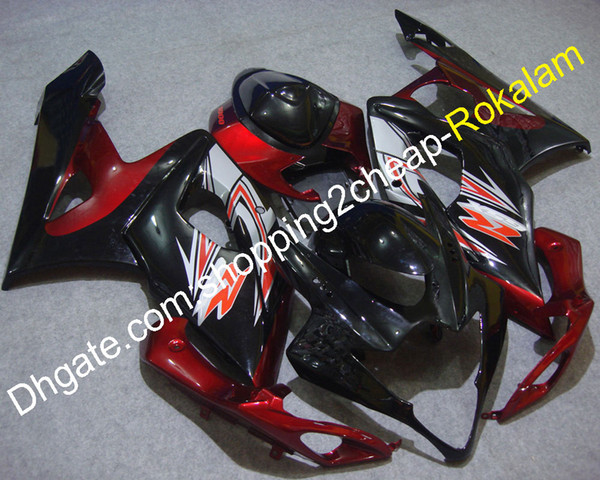 New Arrive Fairing For Suzuki GSXR1000 GSX-R1000 2005 2006 K5 05 06 GSXR 1000 Red Black Motorbike Bodywork Fairings Kit (Injection molding)