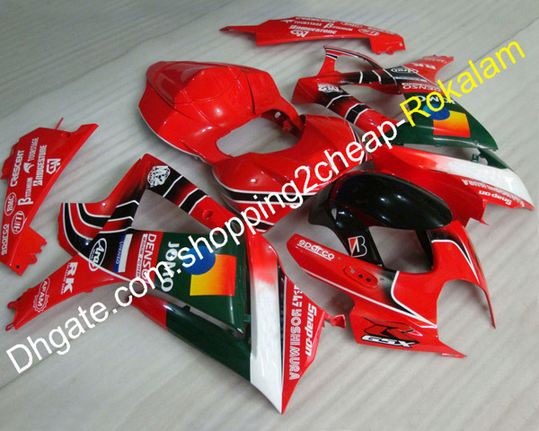 For Suzuki GSX-R1000 K7 07 08 Fairing GSXR1000 GSX R1000 GSXR 2007 2008 Motorbike Bodywork Aftermarket Kit Fairings Red (Injection molding)