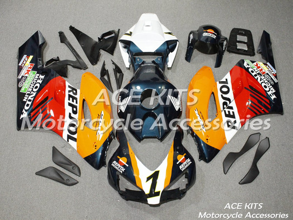 New ABS Injection Fairings set For Honda CBR1000RR 2004 2005 All sorts of color NO.V9