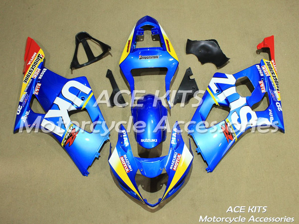 New Hot ABS motorcycle Fairing kits 100% Fit For Suzuki GSXR 1000-K3 GSXR 1000-K3 2003 2004 All sorts of color R8