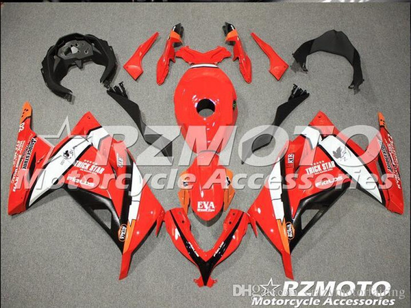 ACE KITS Motorcycle fairing For KAWASAKI Ninja250 Ninja 300 2013 2014 2015 2017 Injection or Compression Bodywork A variety of color NO.V540