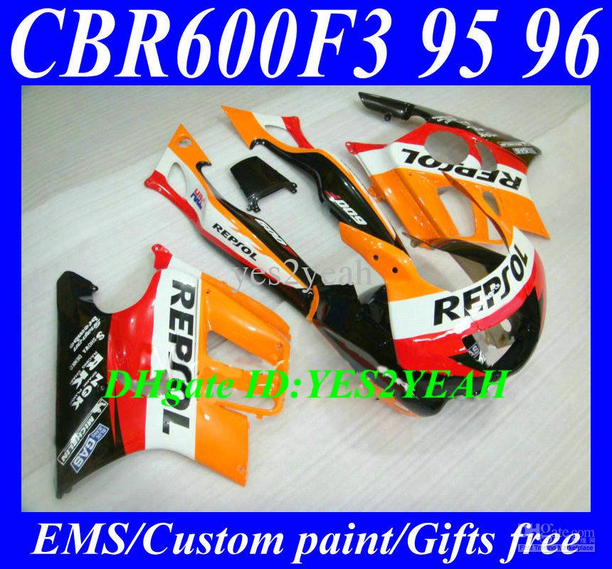 Fairing body kit for HONDA CBR600F3 95 96 CBR 600F3 CBR600 CBRF3 CBR 600 F3 1995 1996 REPSOL Fairings bodywork HG86