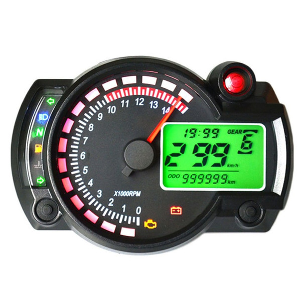 LOONFUNG LF220 Motorcycle LCD Instrument Assembly Code Table Tachometer 7 Color LCD Screen