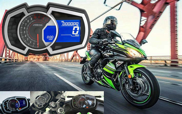 Motorcycle General Liquid Crystal Meter Speed Rotating Speed Water Temperature and Oil Gauge Suitable for Ninja 650 Single Cylinder