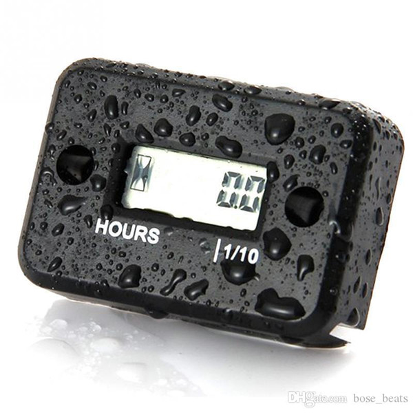 Digital Engine Tach Hour Meter Tachometer Gauge Inductive LCD for Gasoline Engine Racing Motorcycle ATV Mower Snowmobile Boat