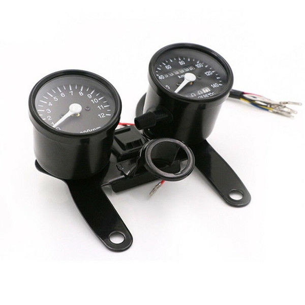 Motorcycle Odometer + Speedometer Tachometer Gauge Kit 0-10km/h 0-13000RPM