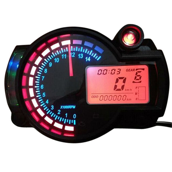 Brand New Universal Adjustable Auto Motorcycle Digital Speedometer LCD Digital Odometer AUP_301