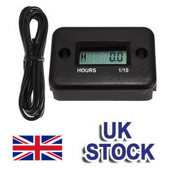 1pcs LCD Inductive Digital Hour Meter For Dirt Quad Bike Marine ATV Motorcycle Snowmobile