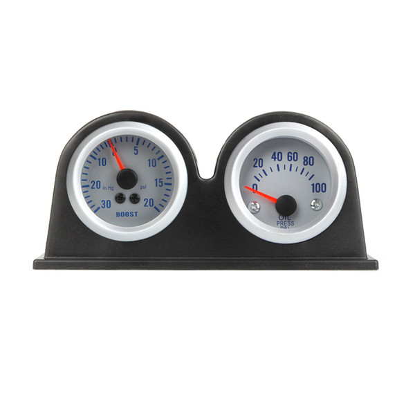 Double Dual Auto Car Gauge Meter Pod Holder Cup Mount 2