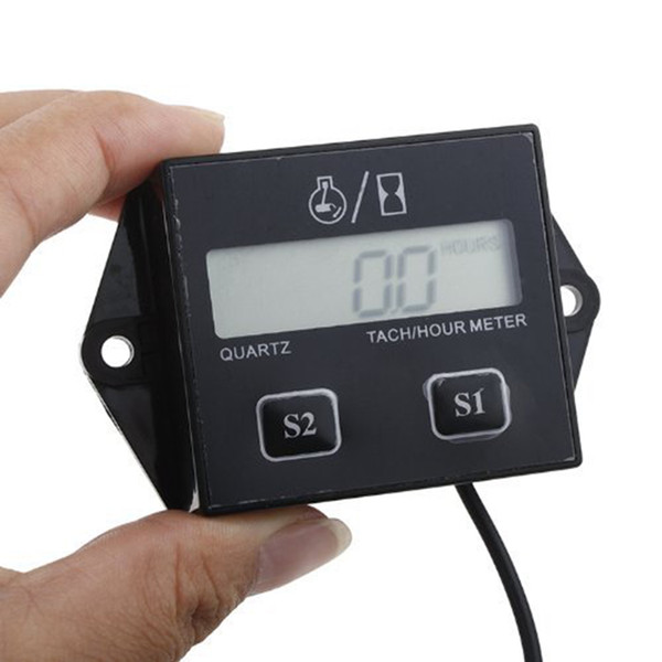 Digital Display Waterproof Motorcycle Induction Speed Timer Engine Accumulator Tachometer For Motorcycle Bike, Snowmobile