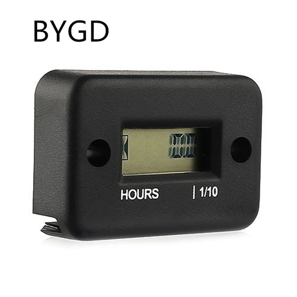 Motorcycle Timer Panel Hour Meter Machine Hours ATV LCD Hour Counter Digital Motorcycle Generator Bike Waterproof