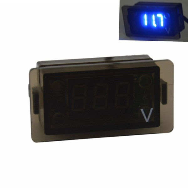 Universal Car Auto Mini Digital Blue LED Voltage Display Panel for Motorcycle Car Equipment Voltmeter digital Volt Meters