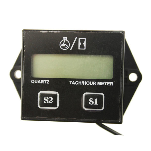 Motorcycle supplies hour meter display 2 stroke 4 stroke motorcycle general replaceable battery tachometer