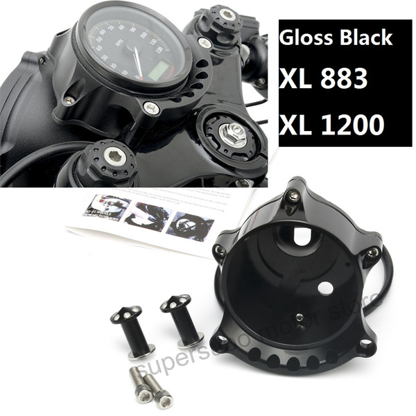 Motorcycle Black Cafe Gauge & Headlight Mount for Harley Sportster IRON XL883 1200R Nightster Roadster
