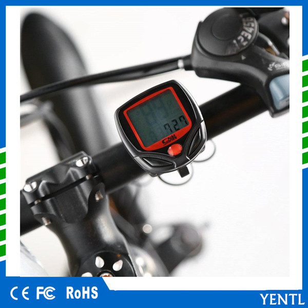 Free shipping 2018 Waterproof Digital LCD Bicycle Speedometer Odometer Bike Computer Cycling New Computer Cycle Bicycle Bike