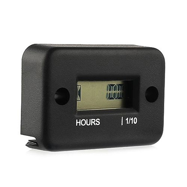 Waterproof Instruments Digital LCD Counter Hour Meter for Bike ATV Motorcycle Snowmobile Jet Ski Boat Pit Bike Motorbike Marine