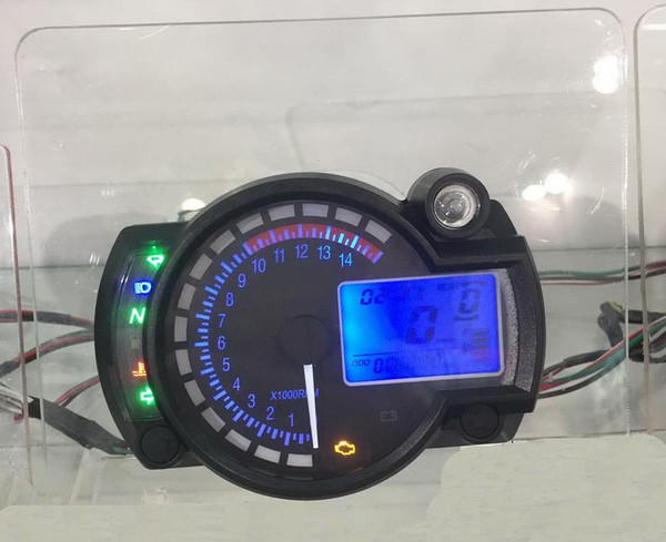 Universal Refit Motorcycle LCD Digital Dual Color Speedometer Tachometer Odometer Gaue For KTM ATV Motorcross Racing Bike