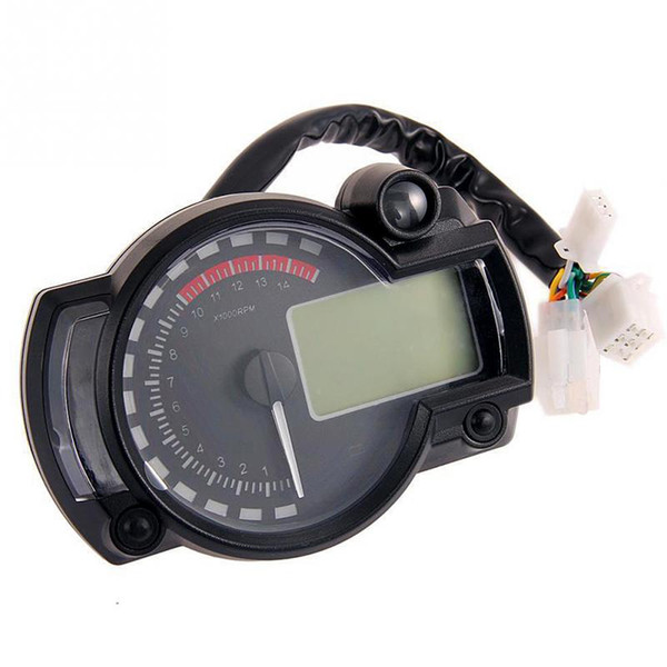 Motorcycle Digital speedometer LCD Gauge Speedometer Tachometer Odometer motorbike instrument 7 color display oil level meter