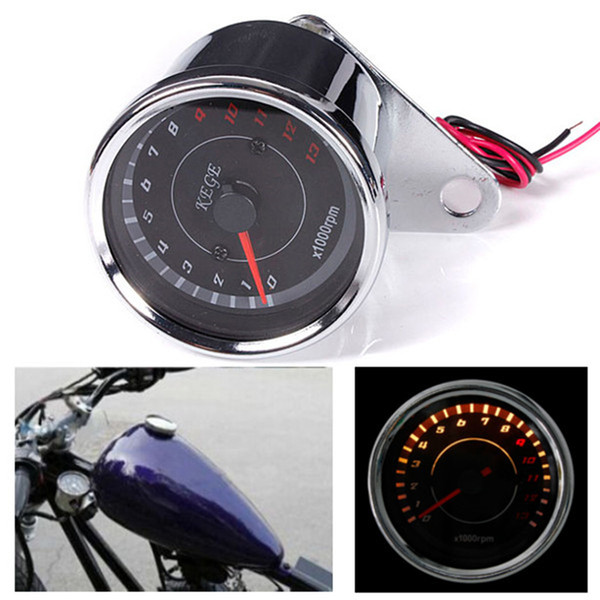 2016 New Design Universal Motorcycle Mortorbike Digital Speedometer Guage Tachometer Odometer Rev Counter 0-13000 RPM AUP_303