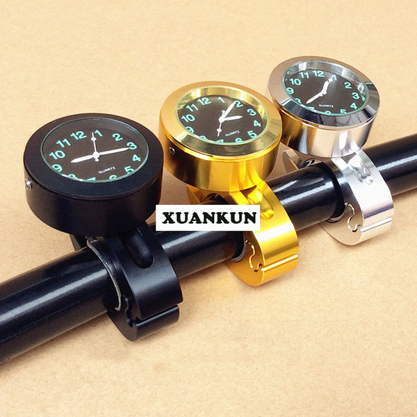 Motorcycle Retro Retrofit Aluminum Handlebar Table / Quartz Watch 22-25 Caliber Handlebar Schedule