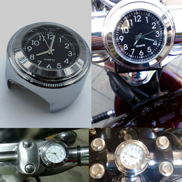 For 7/8 inch 1 inch Universal Bike Motorcycle Handlebar Dial Mount Clock Watch Waterproof Plastic Base Glass Lens