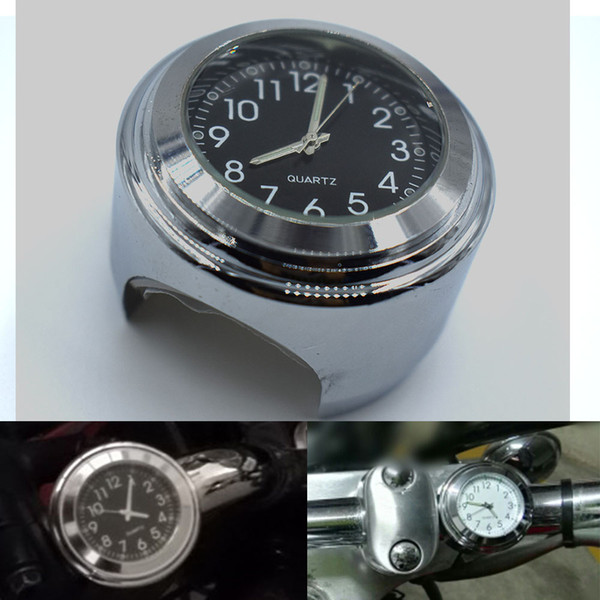 For 7/8 Universal Motorcycle Waterproof Handlebar Mount Clock Black Durable High Quality Products