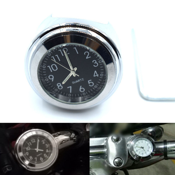 For 7/8 '' 1 '' Motorcycle Handlebar Mount Dial Clock Watch for Harley Motorcybike Accessories