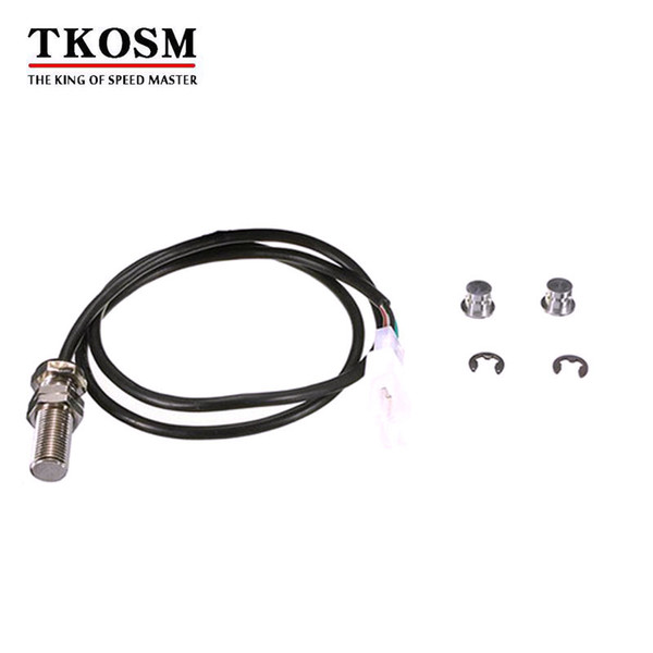 TKOSM 1X Sensor Cable + 2X Magnets For Motorcycle Speedometer ATV Digital Odometer Sensor Cable High Quality Tool