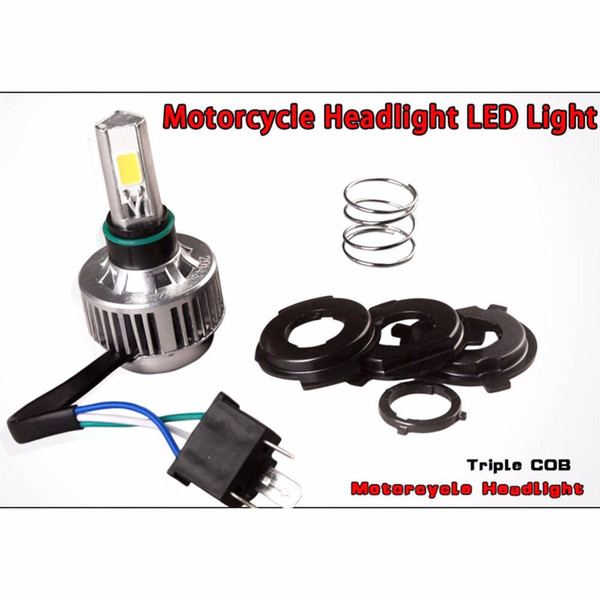 Motorcycle led light DC 12V White H4 9003 COB LED Lights Hi/Low Beam Motorcycle Headlight Lamp High Power Moto Headlight Bulb