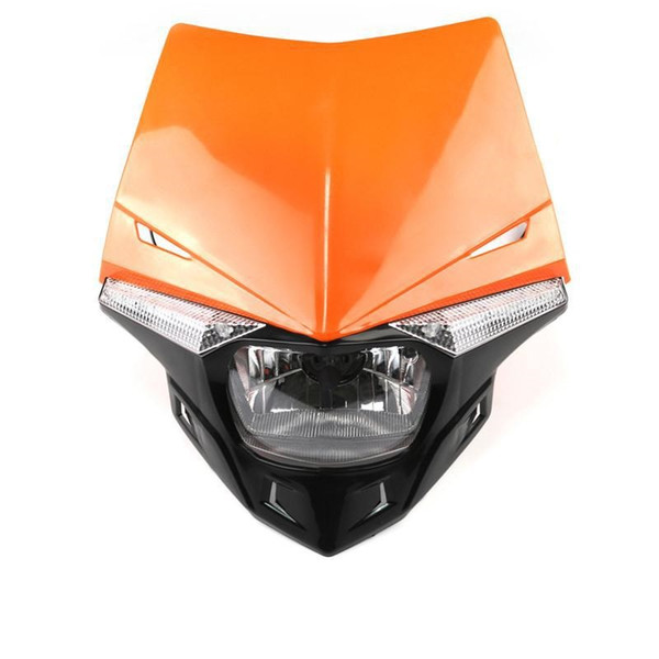 Refit UFO Motorcycle Headlight Fairing For KTM EXC Racing Bike Motorcross HONDA CRF-Red/ Orange/ White/ Blue/ Green