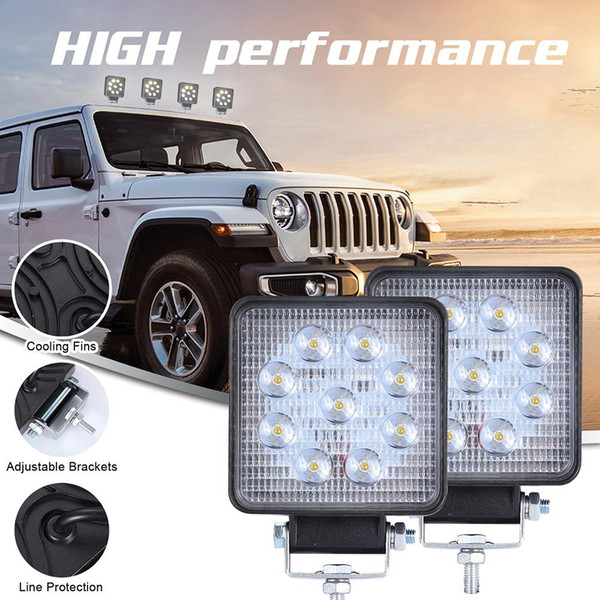 IP67 Waterproof Off - Road Vehicle Spotlight Car Headlights LED Work Light Truck Light Forklift