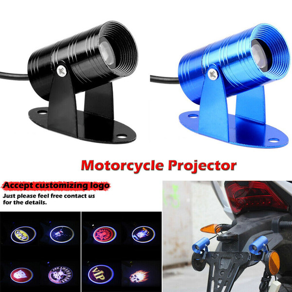 Universal 3D Motorcycle LED Laser Projector Ghost Rider Flaming Skull Logo Light