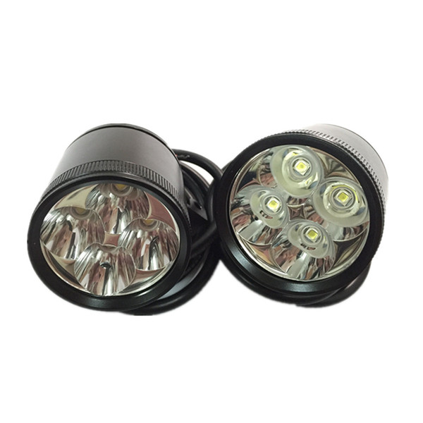 1 Pair Motorcycle LED Headlights 12V 80W 7200LM U2 LED Motorbike Hi Lo Beam Headlamp Moto Spot Head Light Auxiliary Lamp DRL