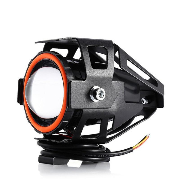 Free Shipping 125W 12V 3000LM U7 LED Fog Lamp Transform Eagle Eye High intensity Large Lighting Range Motorcycle Headlight 40