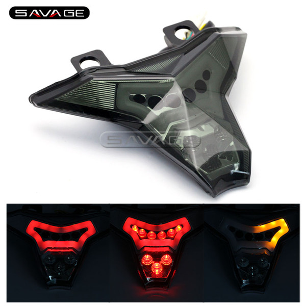 For KAWASAKI Z1000 2014 2015 2016, ZX10R ZX-10R NINJA Motorcycle Integrated LED Tail Light Brake Turn signal Blinker Lamp Smoke