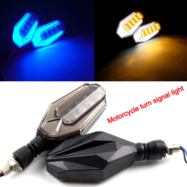 Motorcycle 12V Soft Racing Waterproof LED Turn Signal Lights Super Bright Indicator Blinker Daytime Running Light Lamp DRL Universal