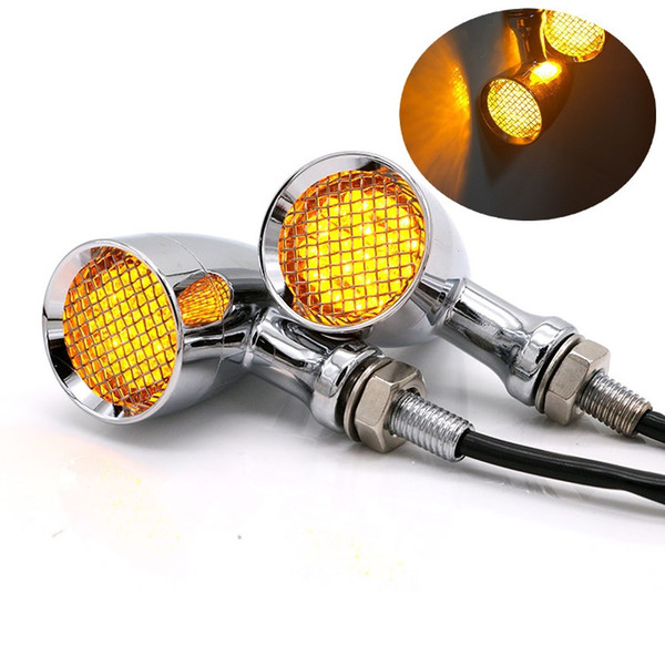 Free Shipping 12V Motorcycle Turn Light Vintge Refit LED Signal Lamp Modification LED Direction Lights Conner Lamps