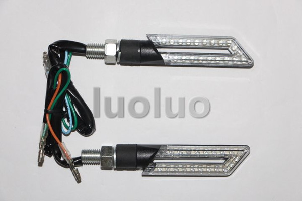 Universal Smoke Lens Motorcycle led Turn Signal Indicators Blinker Tail Light lamp 650 GSX-R 600 750 1000 SV650 GSF 1200